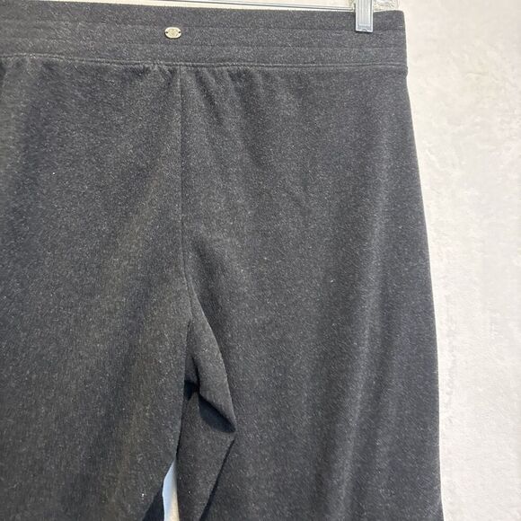 Gaiam Women's Activewear Jogger Pant Size Large Black Fleece Front Pockets Yoga - Picture 8 of 13